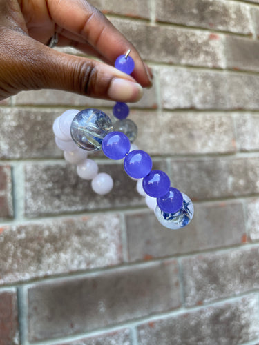 Rose Quartz and Amethyst Wrap Bracelet