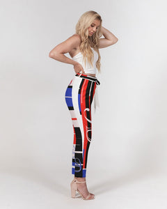 Queen Shhhh! Logo Pants Women's Belted Tapered Pants