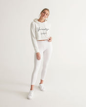 Load image into Gallery viewer, You too Pretty to Stress Women&#39;s Cropped Hoodie