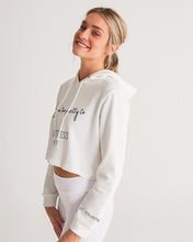 Load image into Gallery viewer, You too Pretty to Stress Women&#39;s Cropped Hoodie