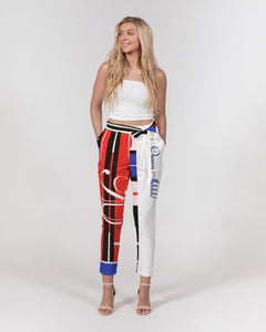 Queen Shhhh! Logo Pants Women's Belted Tapered Pants