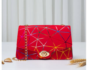 Geometric Pattern Crossbody Bag