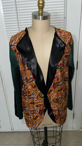 Color Blocking Blazer style cardigan